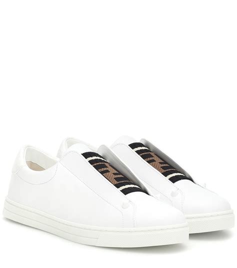 fendi slip on sneakers white|Fendi tech knit sneakers.